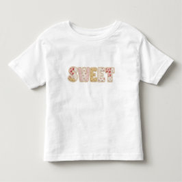Camiseta Infantil Doce Design de Verão com Remendo de Morango