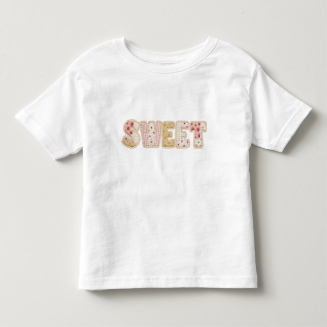Camiseta Infantil Doce Design de Verão com Remendo de Morango (Frente)