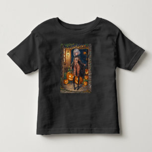 Camiseta Infantil Doce ou Travessura, Corajosa Menina de Fantasia de
