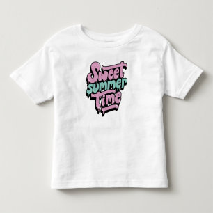 Camiseta Infantil Doce Tempo de Verão Retrô
