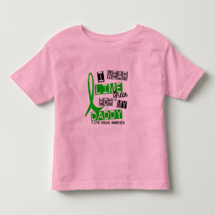 Camiseta Infantil Doença de Lyme eu visto o verde limão para meu p