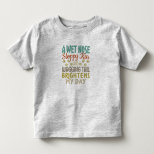 Camiseta Infantil Dog Lover Wet Nose, Beijo Lixado