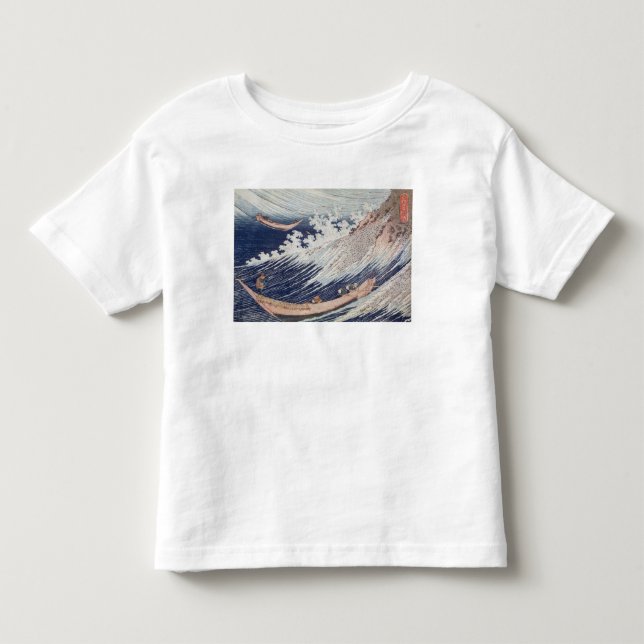 Camiseta Infantil Dois barcos de pesca pequenos no mar (Frente)