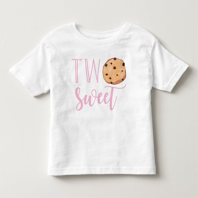 Camiseta Infantil Dois Bons Noites de Biscoito Rosa (Frente)
