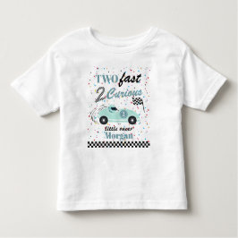 Camiseta Infantil Dois Carros Esportivos Azuis Velozes e Curiosos Fa
