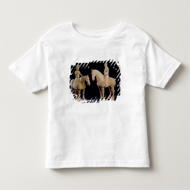 Camiseta Infantil Dois cavaleiros, chineses, dinastia de Tang (Frente)