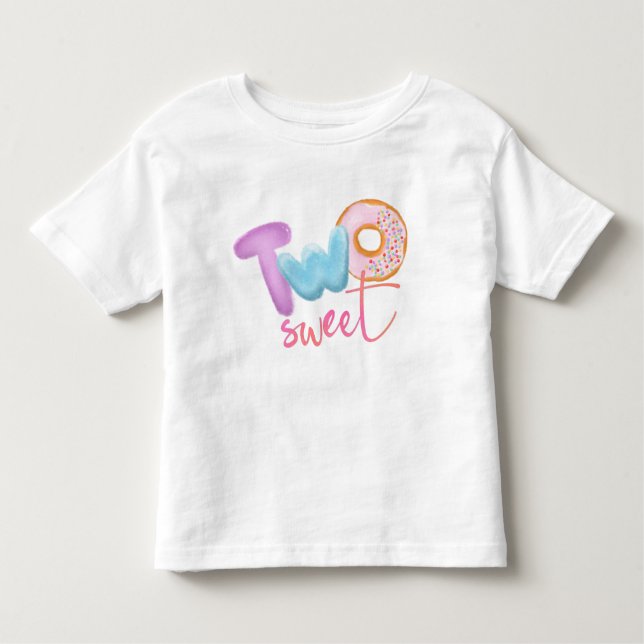 Camiseta Infantil Dois doces Rosquinhas Tema de Bebê Bonito (Frente)