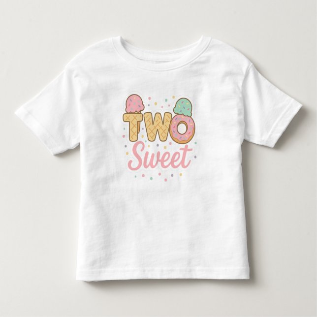Camiseta Infantil DOIS DOCES - segundo aniversário T-Shirt para Todl (Frente)