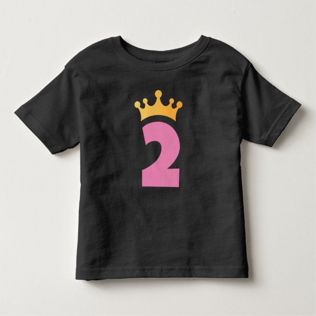 Camiseta Infantil Dois e a Coroa-Camiseta de Bebê (Frente)