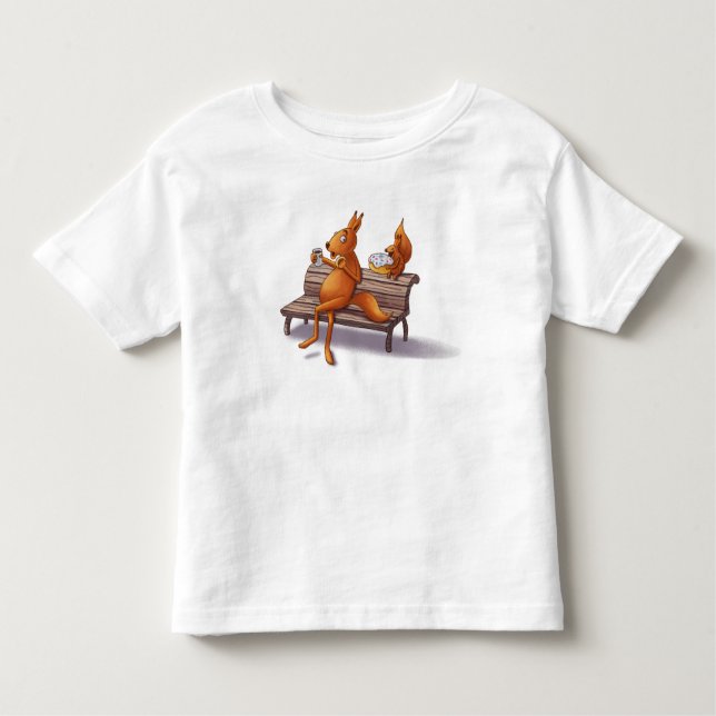 Camiseta Infantil Dois esquilos (Frente)