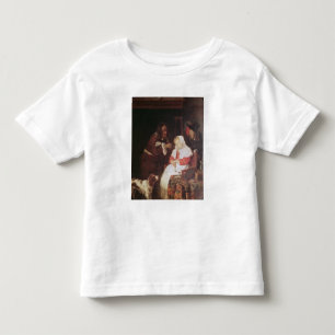 Camiseta Infantil Dois homens com uma mulher adormecida, c.1655-60