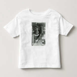 Camiseta Infantil Dois homens escutam uma escultura musical