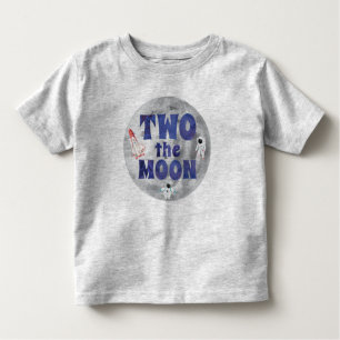 Camiseta Infantil Dois o aniversário da lua