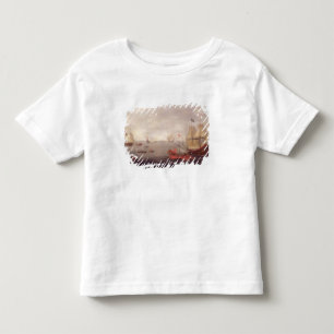Camiseta Infantil Dois o'War holandeses dos homens acompanhados do