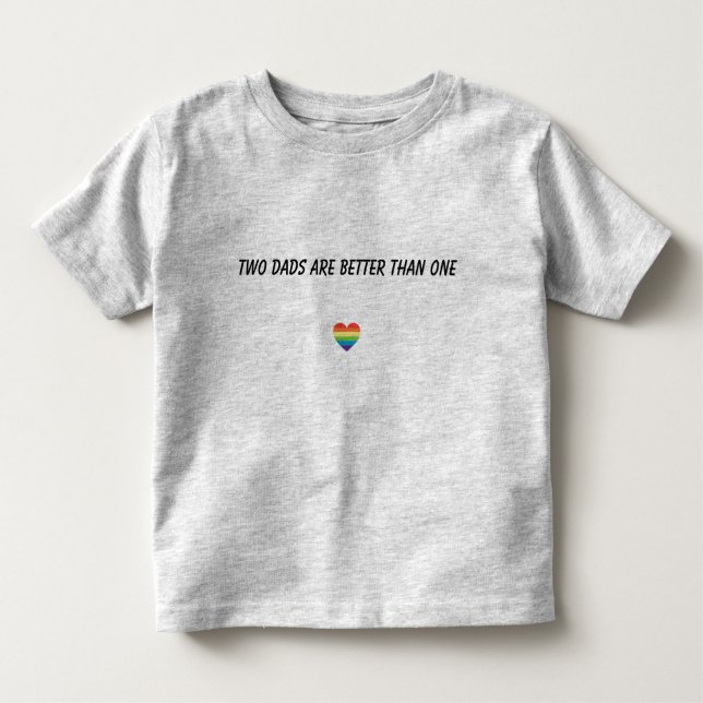 Camiseta Infantil Dois pais são melhores de uma criança T (Frente)
