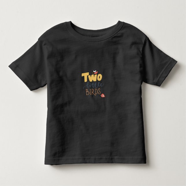 Camiseta Infantil dois pequenos pássaros (Frente)