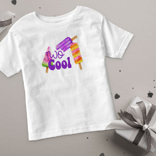 Camiseta Infantil Dois picolé segundo aniversário de Meninas Legal
