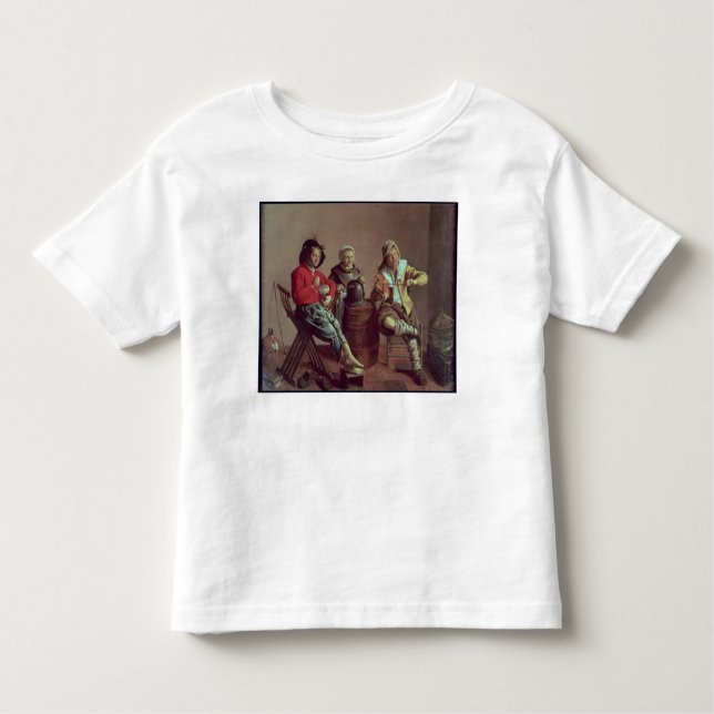 Camiseta Infantil Dois rapazes e uma Fazer de música, 1629 (Frente)