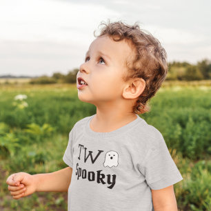 Camiseta Infantil Dois segundo aniversário Spooky