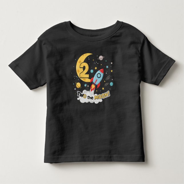Camiseta Infantil Dois segundos aniversários da Lua (Frente)