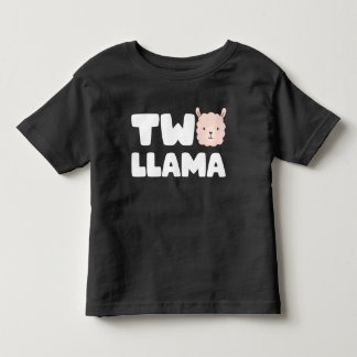 Camiseta Infantil Dois segundos aniversários Llama Pensaram Que Tinh