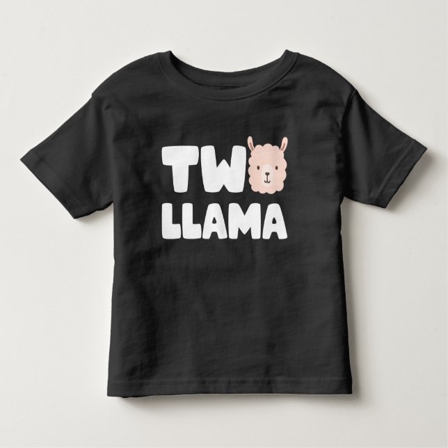 Camiseta Infantil Dois segundos aniversários Llama Pensaram Que Tinh (Frente)