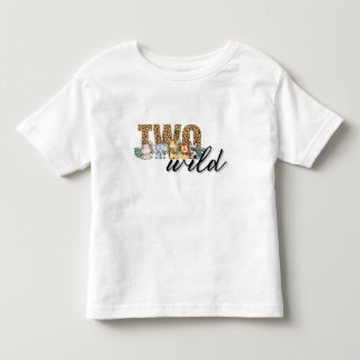 Camiseta Infantil Dois segundos aniversários Selvagens da Selva Safa