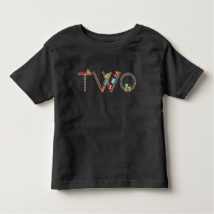 Camiseta Infantil Dois segundos aniversários Trem Toddler 2 Anos