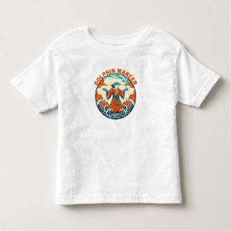 Camiseta Infantil Dolphin Mancer Ocean Magic Japanese Retro Art