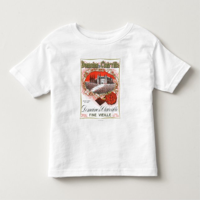 Camiseta Infantil Domaine De Clairville Vinho LabelEurope (Frente)