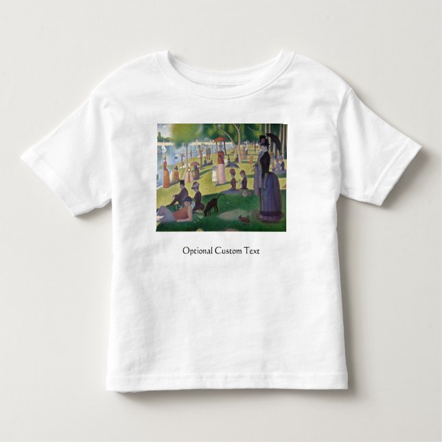 Camiseta Infantil Domingo à tarde na ilha do La Jatte grandioso (Frente)
