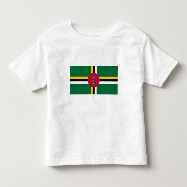 Camiseta Infantil Dominica Flag (Frente)