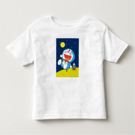 Camiseta Infantil Doraemon at Space Adventure Design 
