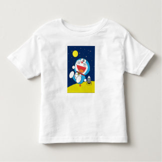 Camiseta Infantil Doraemon at Space Adventure Design 