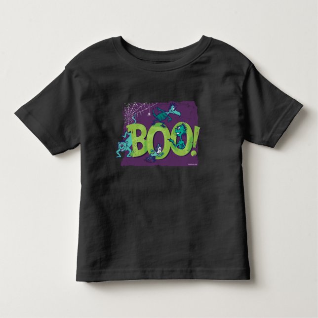 Camiseta Infantil Dr. Seuss | BOO! Gráfico de Halloween (Frente)