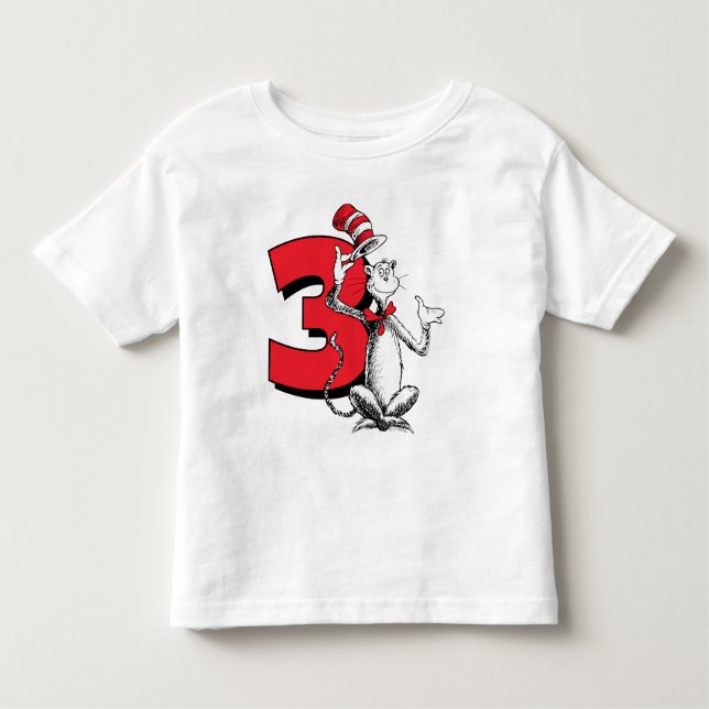 Camiseta Infantil Dr. Seuss - Caracteres | ANIVERSÁRIO DE CRIANÇA (Frente)