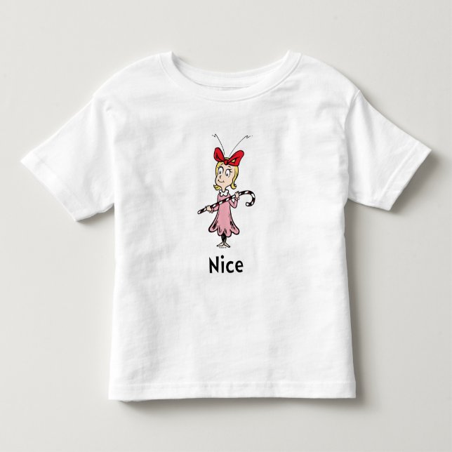 Camiseta Infantil Dr. Seuss | Cindy-Lou Quem é Simpática (Frente)