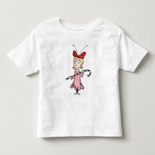 Camiseta Infantil Dr. Seuss Cindy-Lou Who - Holding Candy Cane