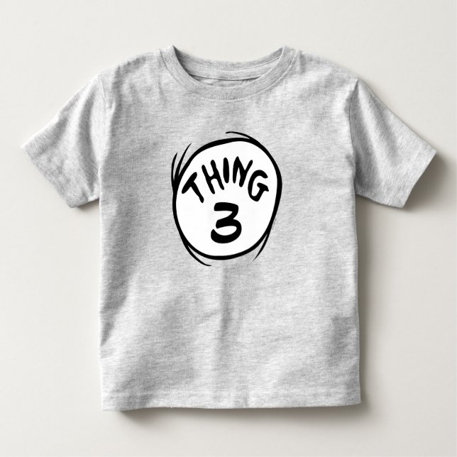 Camiseta Infantil Dr. Seuss | Coisa Personalizada Uma Coisa Duas (Frente)