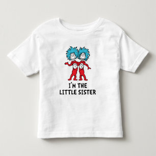 Camiseta Infantil Dr. Seuss Coisa Um Coisa Dois   Gêmeos   Irmã Mais