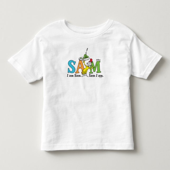 Camiseta Infantil Dr. Seuss | Eu sou Sam. Sam eu sou. (Frente)