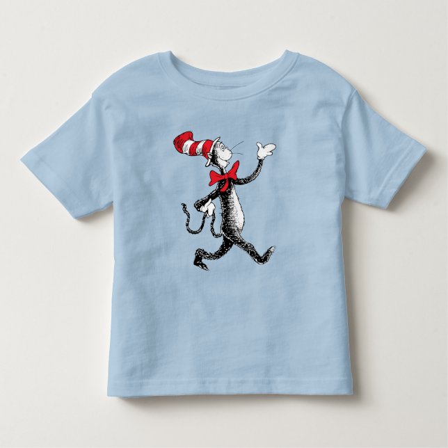 Camiseta Infantil Dr. Seuss | Gato na Marcha do Chapéu (Frente)