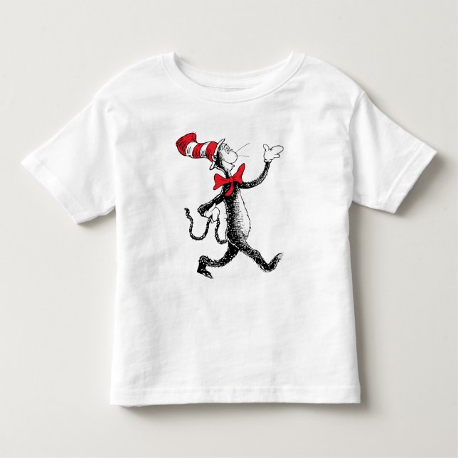 Camiseta Infantil Dr. Seuss | Gato na Marcha do Chapéu (Frente)