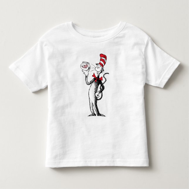 Camiseta Infantil Dr. Seuss | Gato no Chapéu & Krinklebine (Frente)