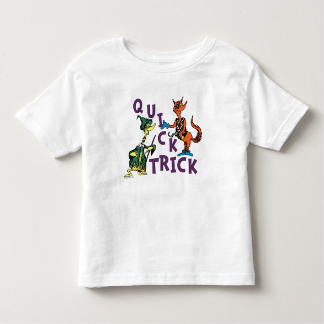 Camiseta Infantil Dr. Seuss | Gráfico do Quick Trick Halloween (Frente)