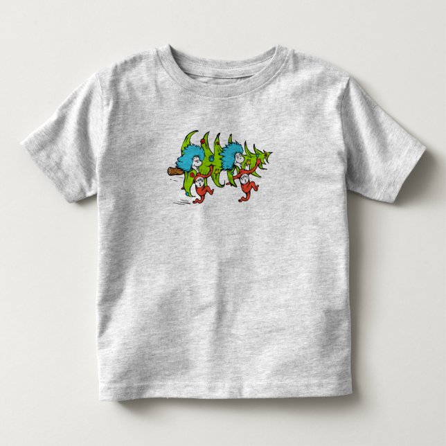 Camiseta Infantil Dr. Seuss | Grinch | Coisa Um Coisa Dois Natal (Frente)