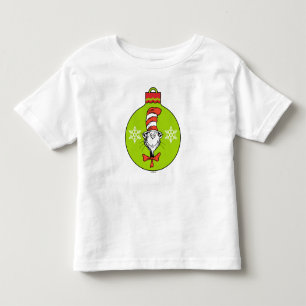 Camiseta Infantil Dr. Seuss Grinch Gato no Chapéu Enfeite