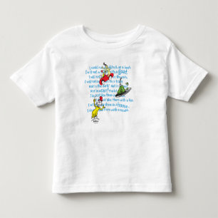 Camiseta Infantil Dr. Seuss Ovos Verdes E Padrões Históricos De H