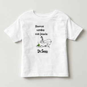 Camiseta Infantil Dr. Seuss Ovos Verdes e Presunto em Espanhol