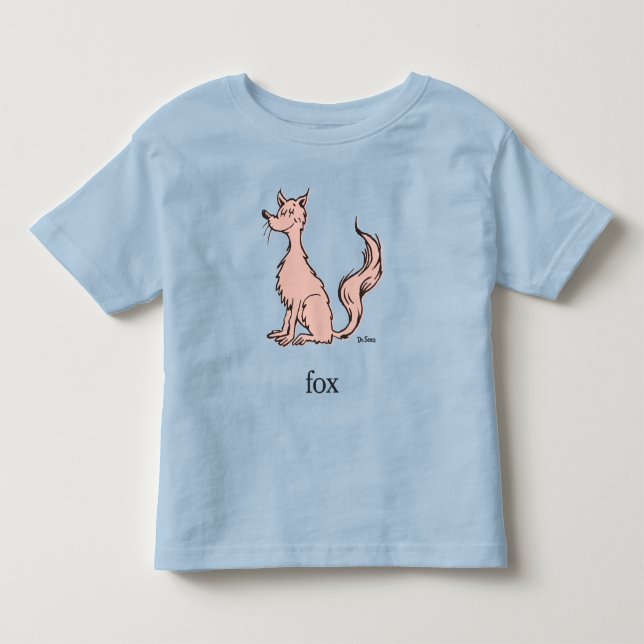 Camiseta Infantil Dr. Seuss | Raposa Rosa (Frente)
